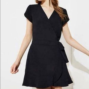 Loft Black Wrap Romper